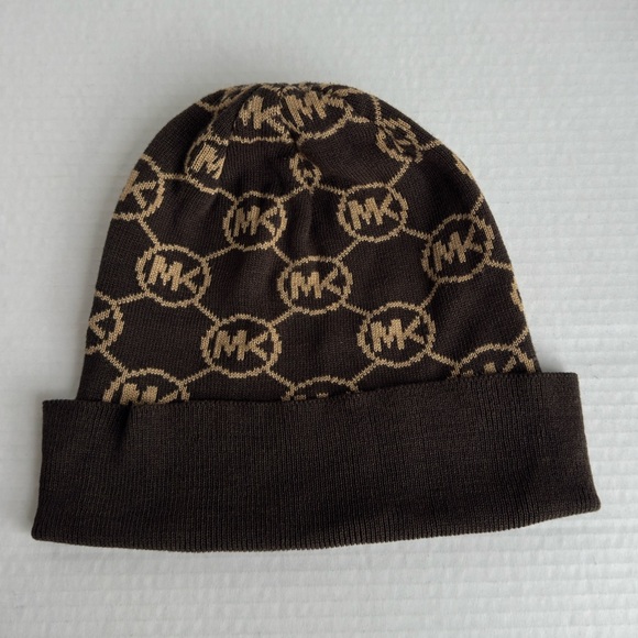 Michael Kors Brown Beanie Hat - Picture 1 of 9
